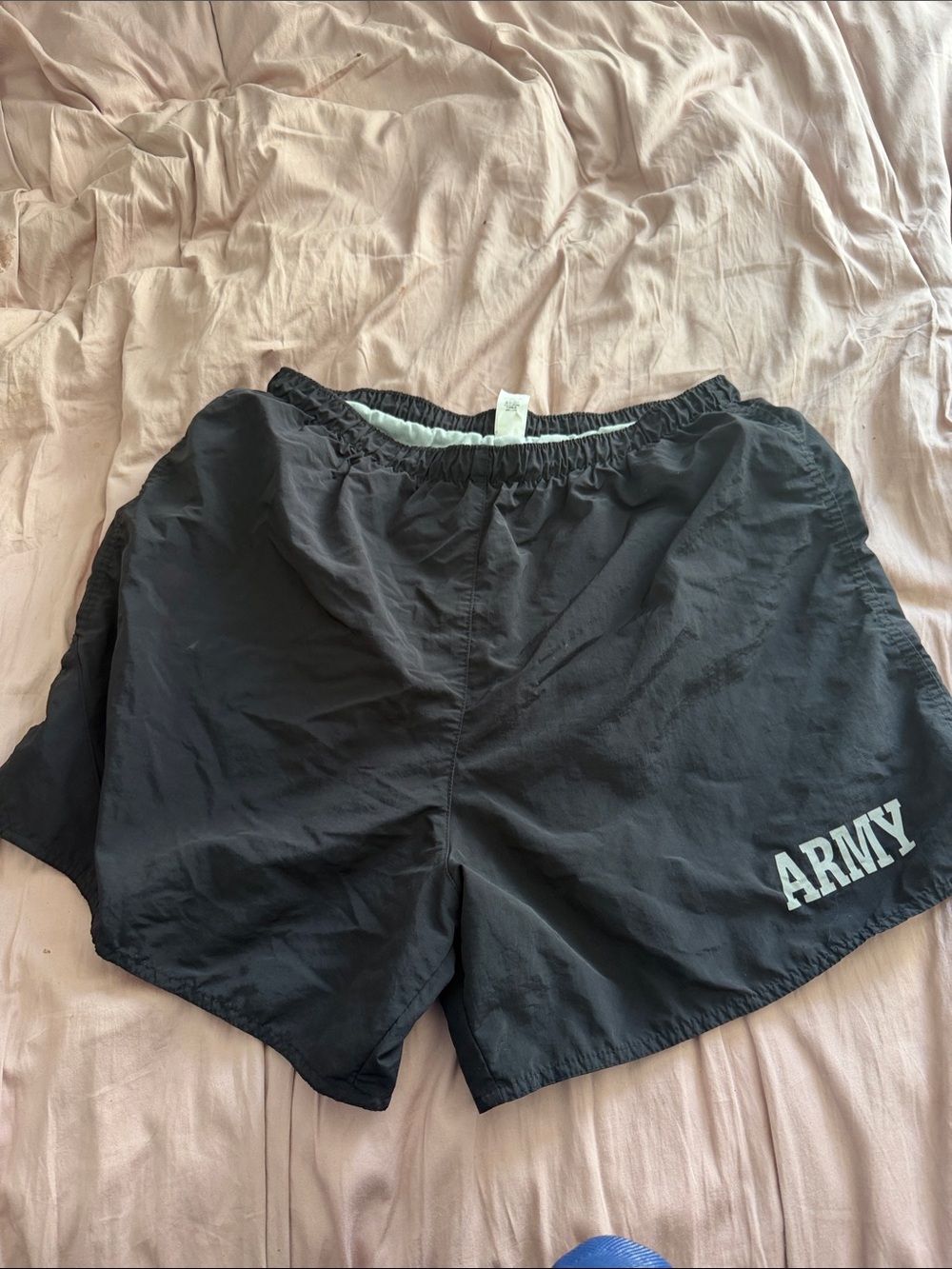 Soffe Black Athletic Shorts with ARMY Print